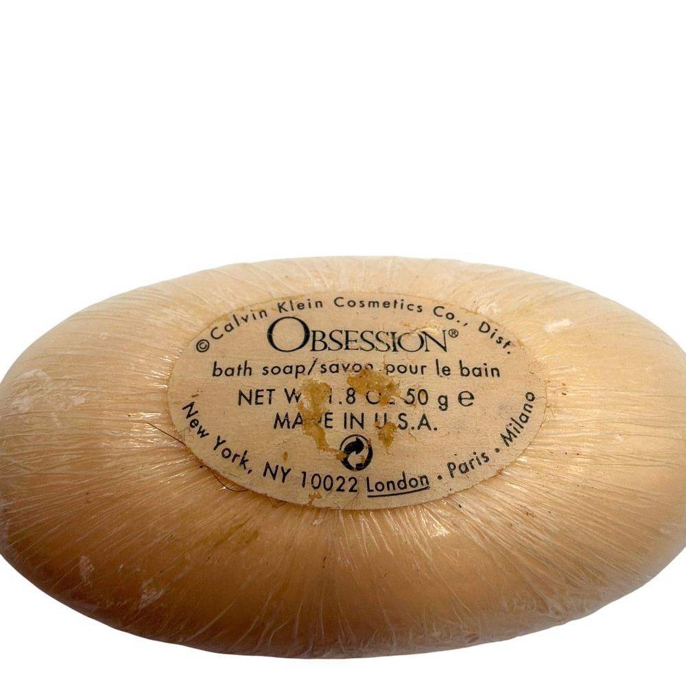 Calvin Klein Obsession Bath Soap Womens‎ 1.8oz 50g Beige Vintage Sealed New - Picture 4 of 6